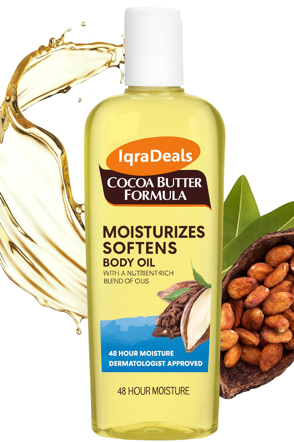 Cocoa Butter Moisturizing Body Oil with Vitamin E (250 ML)